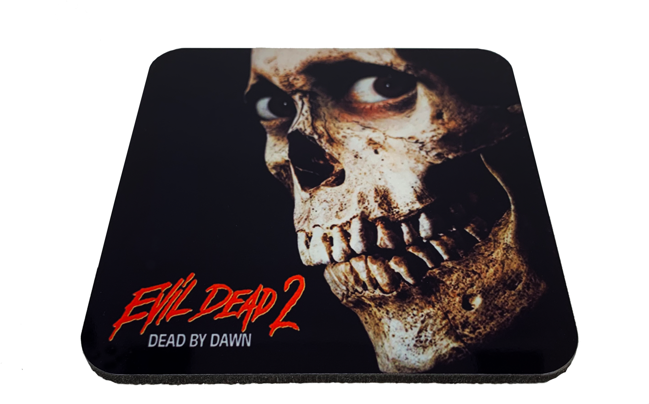 Evil Dead 2 Drink Coaster - Evil Dead 2 Movie Poster (1500x1500), Png Download