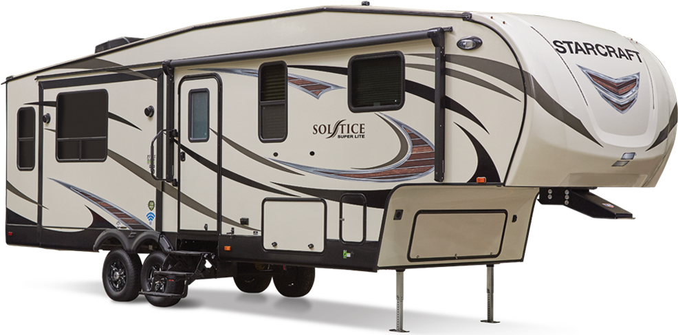 Starcraft Solstice Super Lite Fifth Wheel Ontario - Recreational Vehicle (1280x550), Png Download