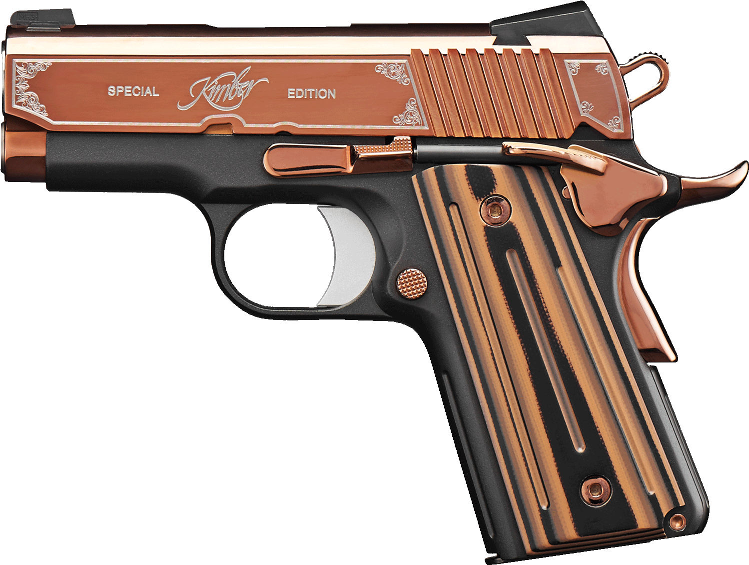 Play Video - Rose Gold Kimber 1911 (1500x1500), Png Download