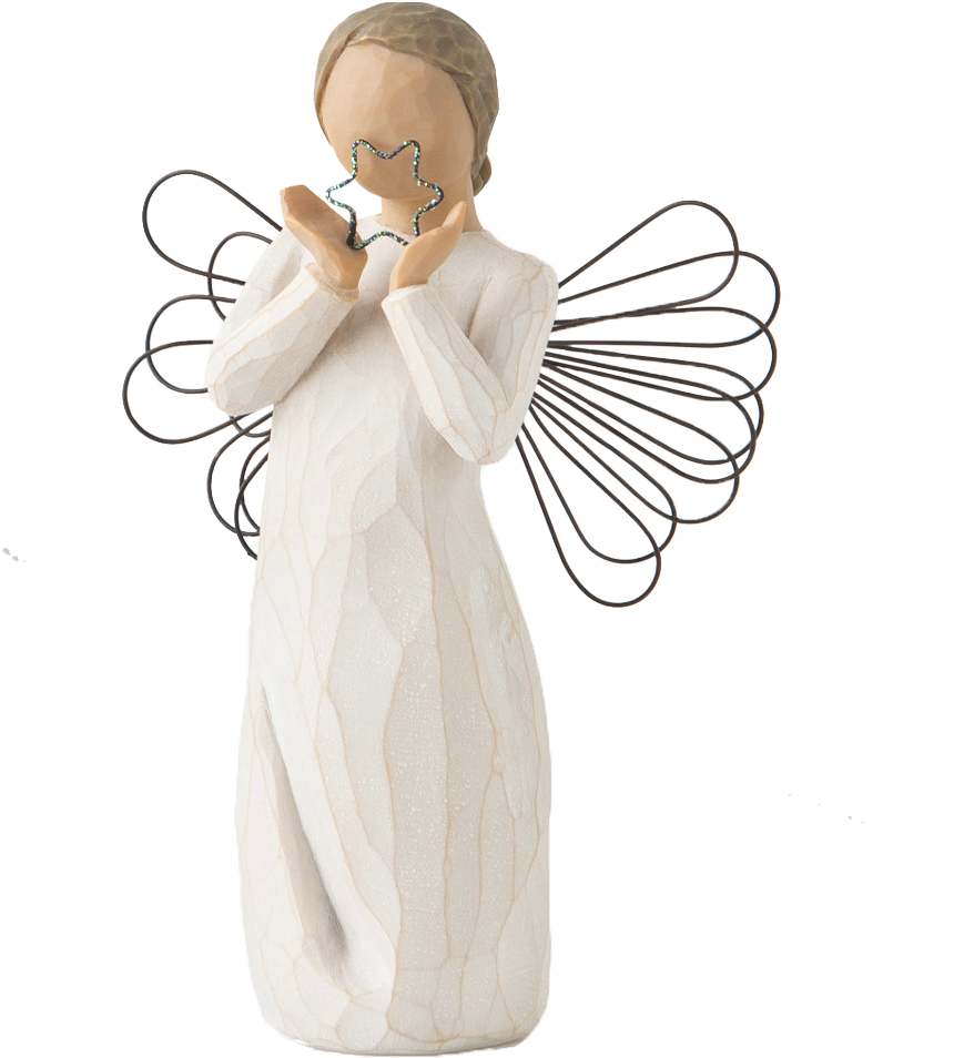 Bright Star Angel Figurine - Willow Tree (1000x1000), Png Download