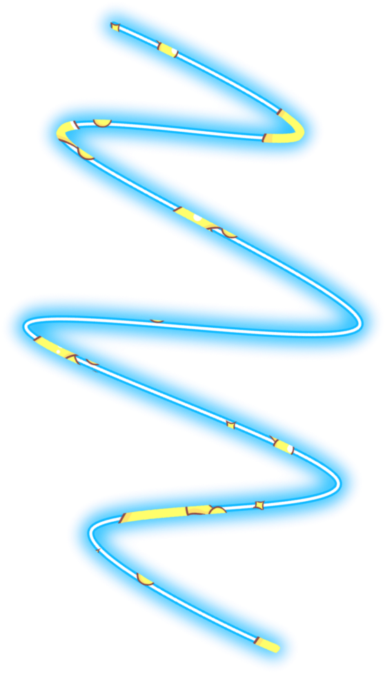 #neon #line #spiral#freetoedit #blue #geometric #border - Orange (1024x1024), Png Download