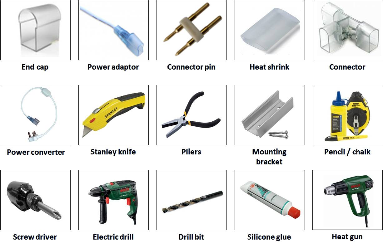 What You May Need When Installing Neon Flex - Gadget (1226x779), Png Download