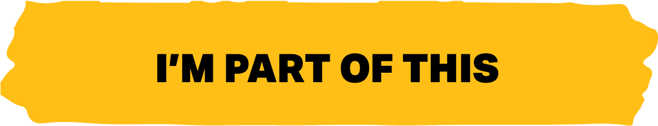 I'm Part Of This Button - Parallel (1390x337), Png Download