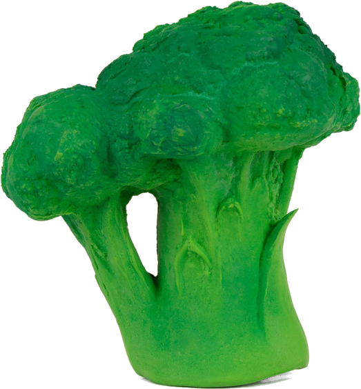 Brucy The Broccoli Rubber Toy - Rubber Broccoli (695x695), Png Download
