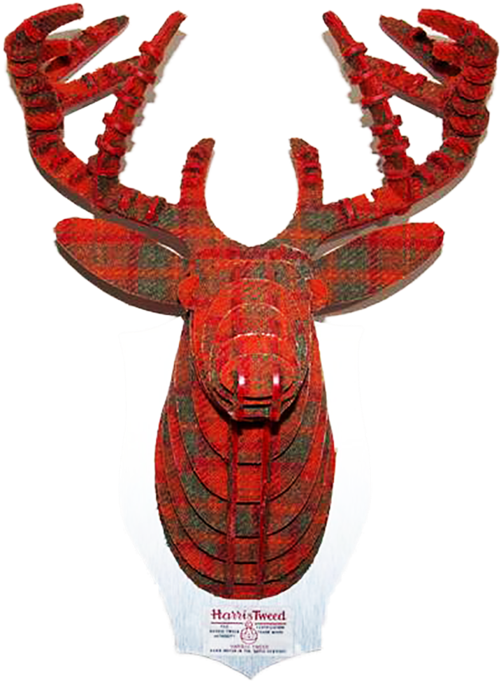 Large Harris Tweed Stag Sculpture - Elk (1024x1024), Png Download