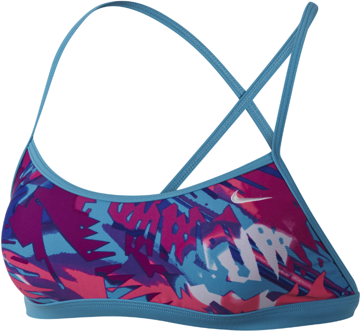 Nike Tropical Crossback Sports Bra Women's Swim Top - Shoulder Bag (1000x1000), Png Download