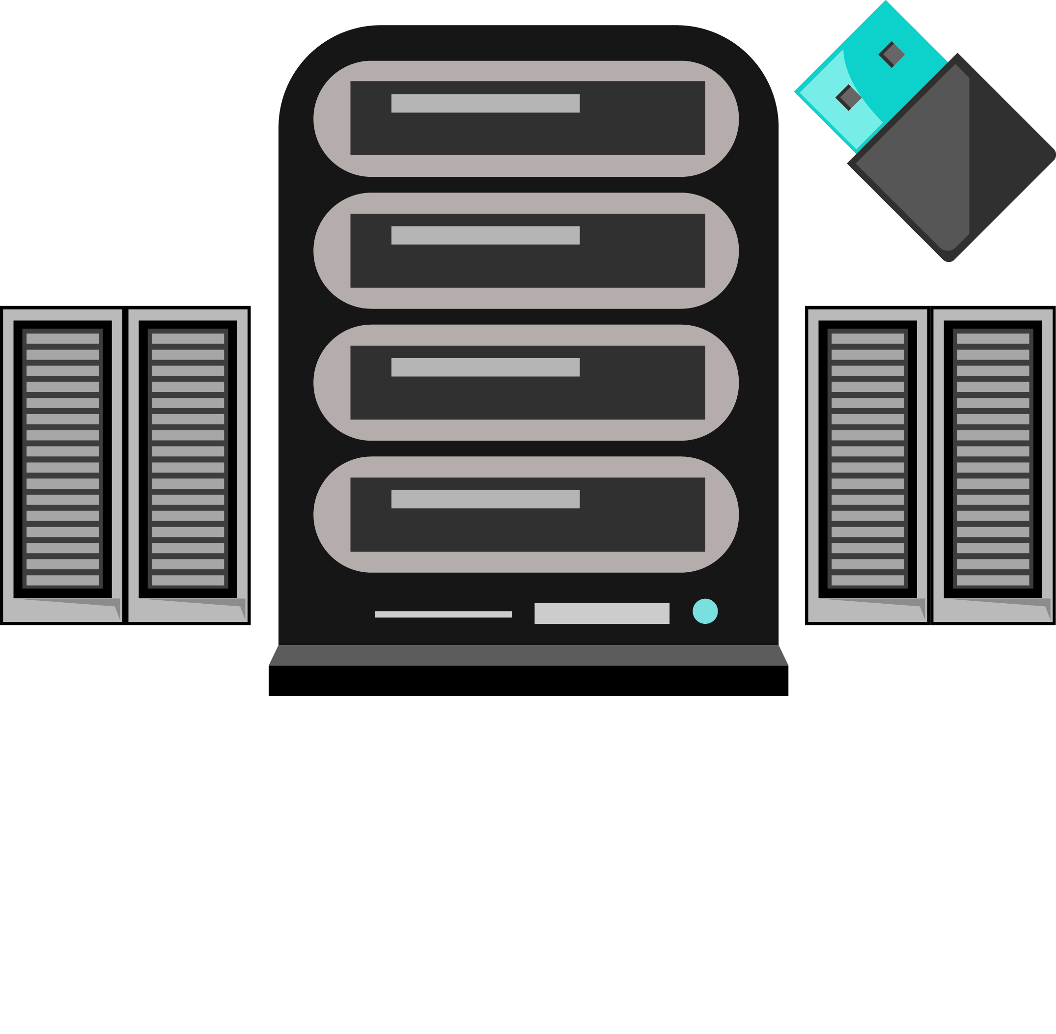 Database Server Database Server Mysql Computer File - Нарисованный Сервер (2150x2105), Png Download
