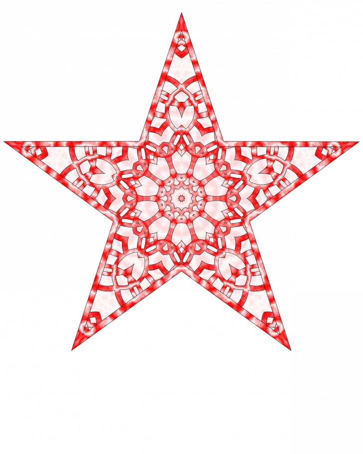 Christmasree Vintage Star Image Freeuse Downloadechflourish - Printable Tree Topper Star (728x910), Png Download