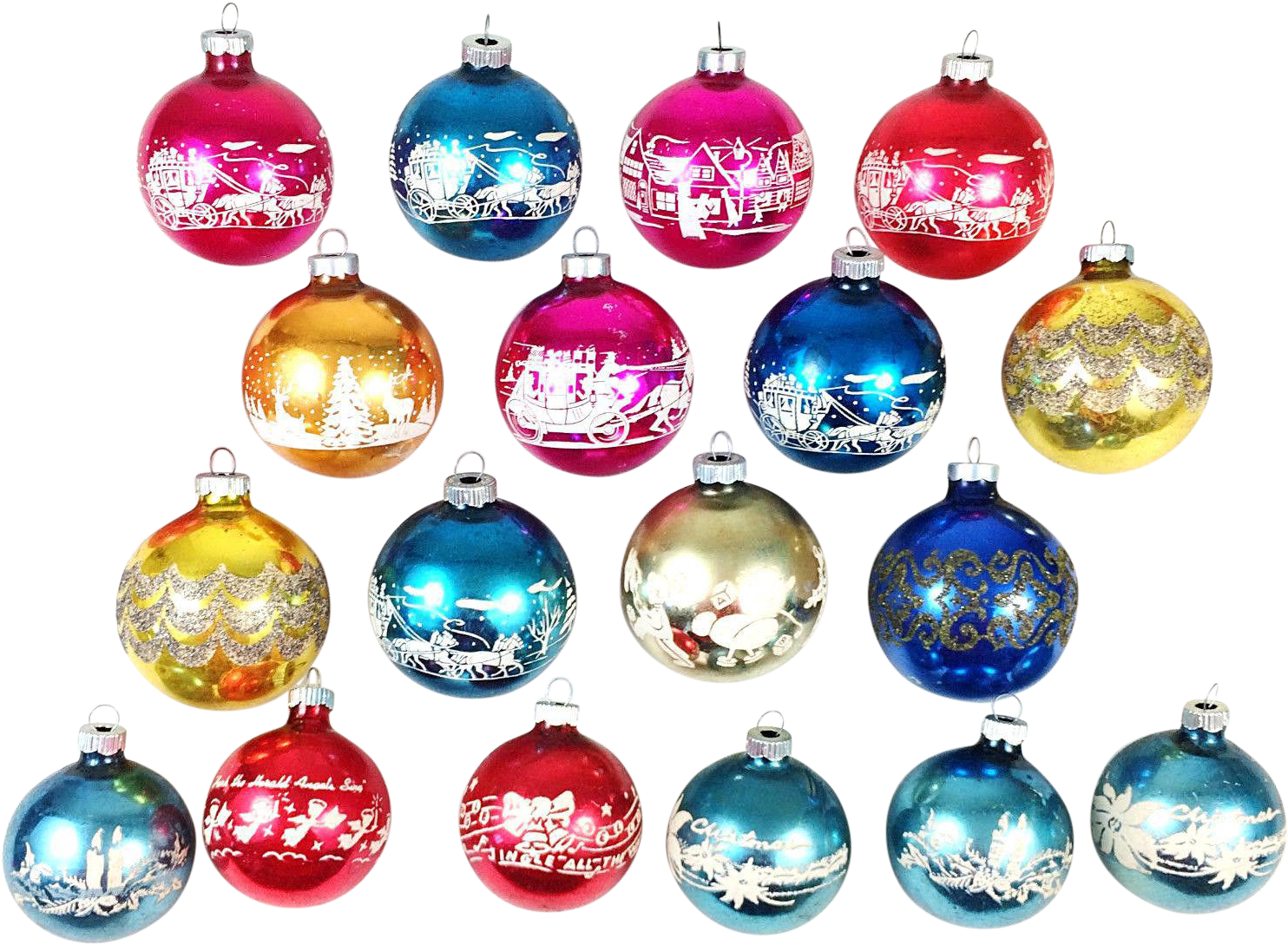 Retro Christmas Ornaments Png - Christmas Ornament (1648x1209), Png Download