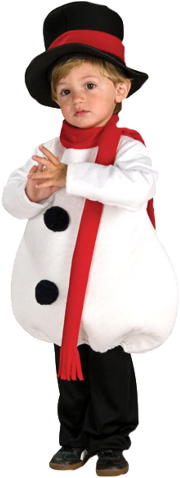 Tubes Enfants - Snowman Costume For Kids (470x980), Png Download