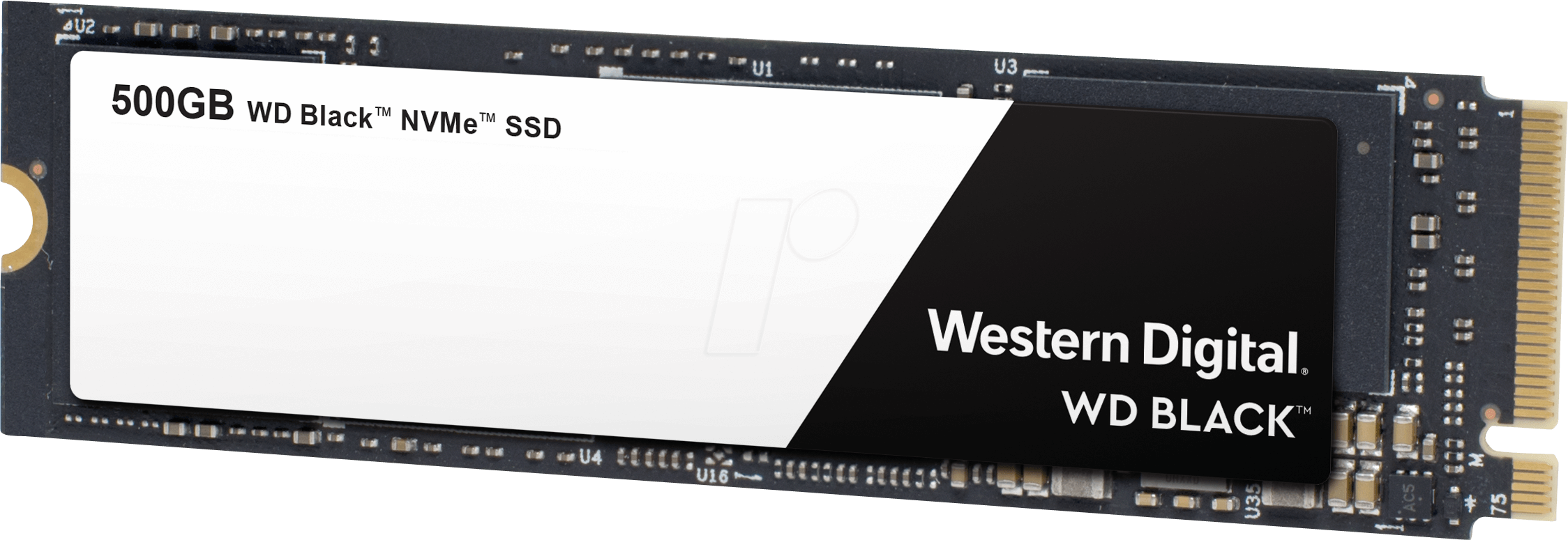 Wd Black Nvme Ssd 500 Gb, M - Wd Black Ssd 500gb Nvme (2248x775), Png Download
