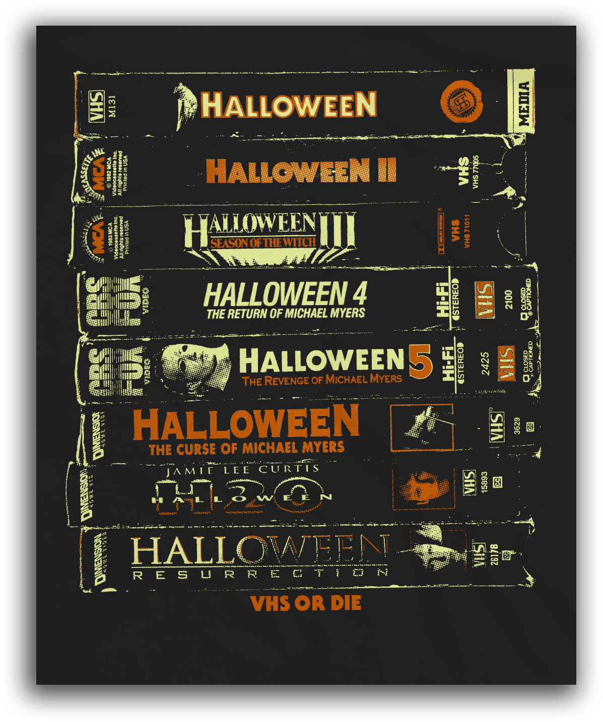 Halloween Vhs Or Die (2346x2346), Png Download