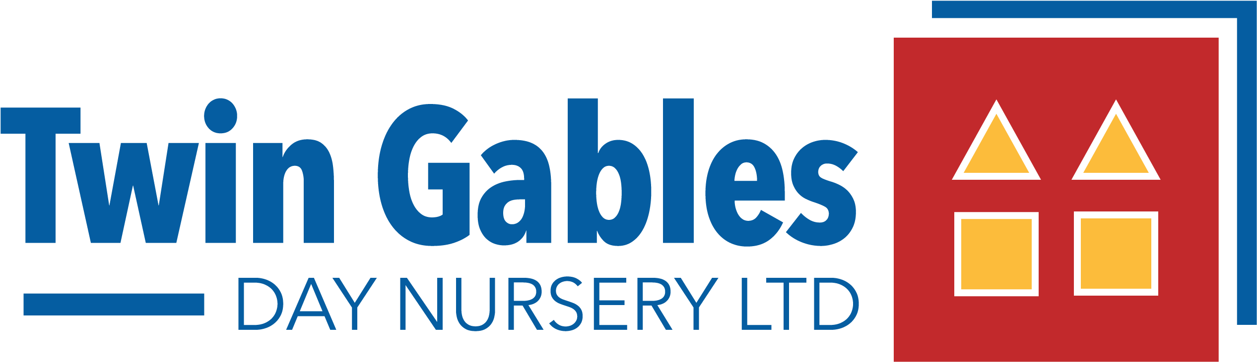 Twin Gables Day Nursery Gloucester Nurseries - Graphic Design (2550x764), Png Download