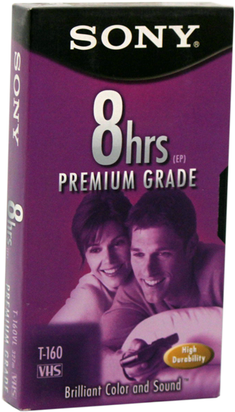 Sonyt-160vl - Sony Premium Grade 6 Hrs Vhs (600x600), Png Download