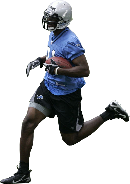 Calvin Johnson Photo Calvinolions - Football Player (492x698), Png Download