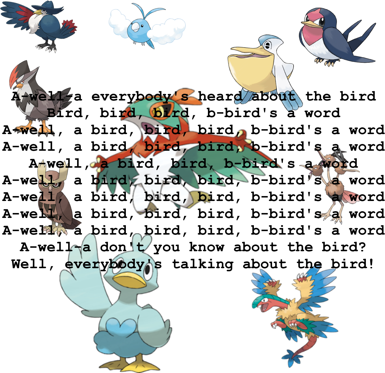 Spoilerclick To View - Pokemon Honchkrow (1250x1250), Png Download