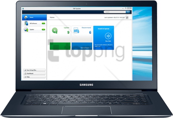 Free Png Samsung Laptop Png Png Image With Transparent - Samsung Laptop Software (851x548), Png Download