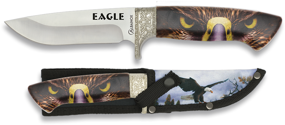 Knife Albainox Eagle 3d - Couteau Aigle (1140x495), Png Download