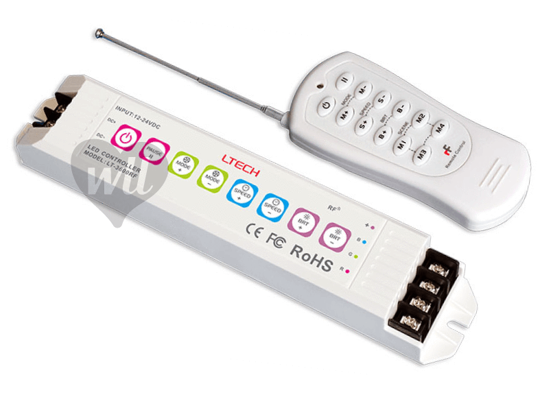 Rgb 3600 Controller With Remote 18a - Light-emitting Diode (805x805), Png Download