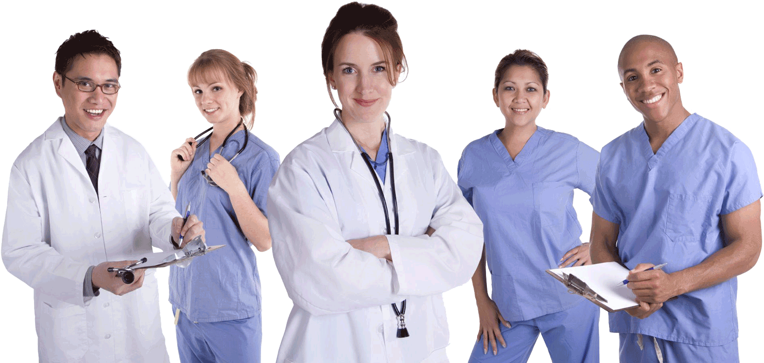 Doctors - Men And Women Nurse (1650x745), Png Download