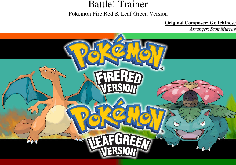 Pokémon Firered And Leafgreen , Png Download - Pokemon Fire Red