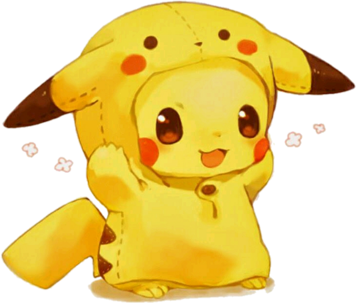 Pok Mon Firered And Leafgreen Trainer Drawing - Pikachu Fond D Écran Kawaii (1029x940), Png Download