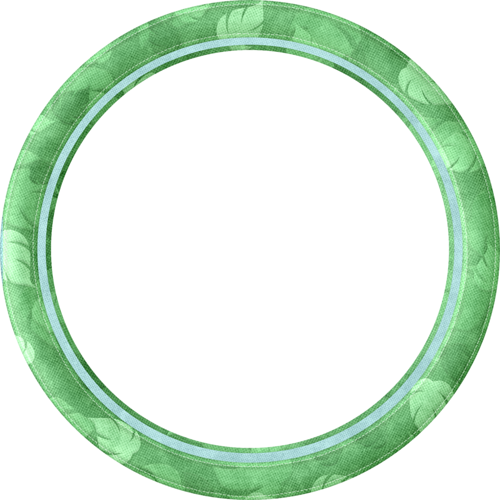 Coleccion Fabusaurus - Redonda Moldura Verde Png (1024x1024), Png Download