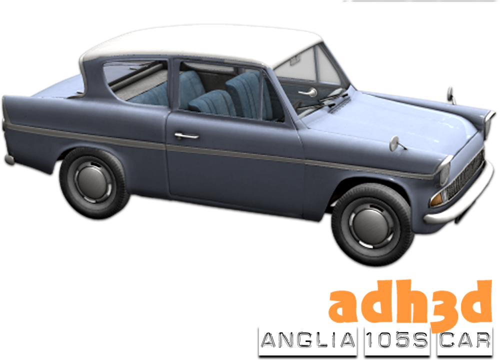 Anglia 105s Car - Ford Anglia (1100x732), Png Download