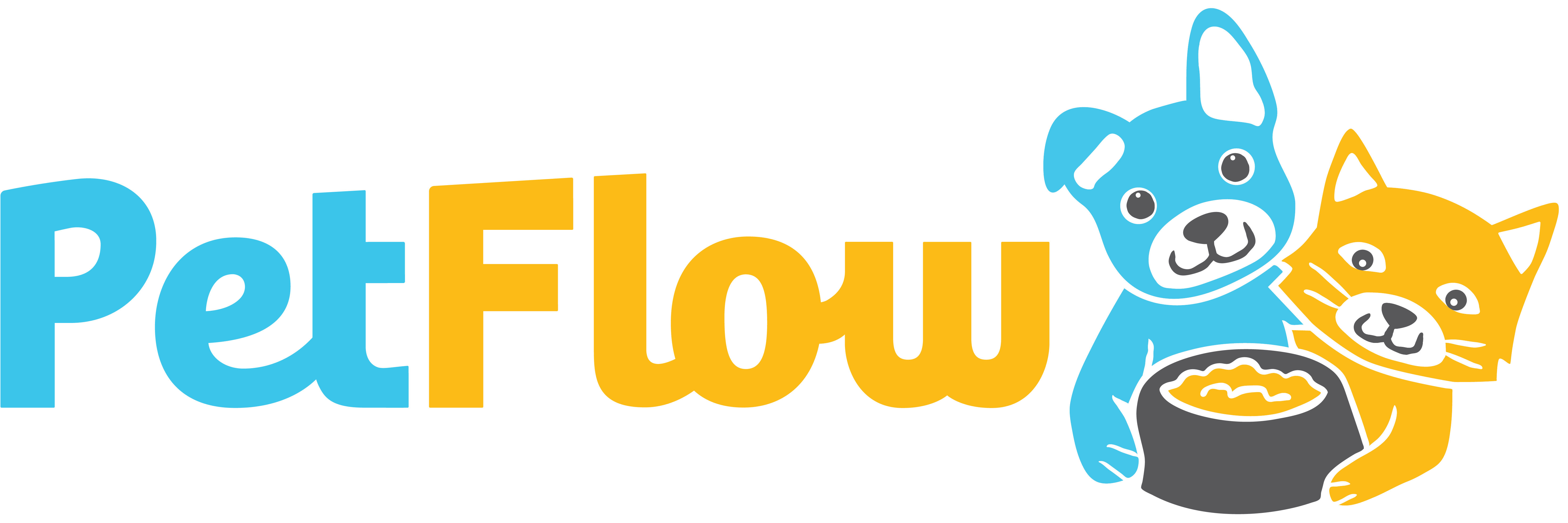 Pet-flow Logo - Pet Flow (6667x2683), Png Download