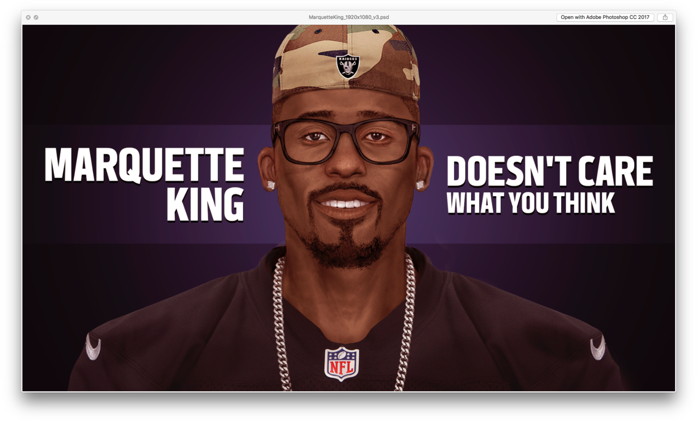 Marquette King Doesn't Care What You Think - Photo Caption (1400x854), Png Download