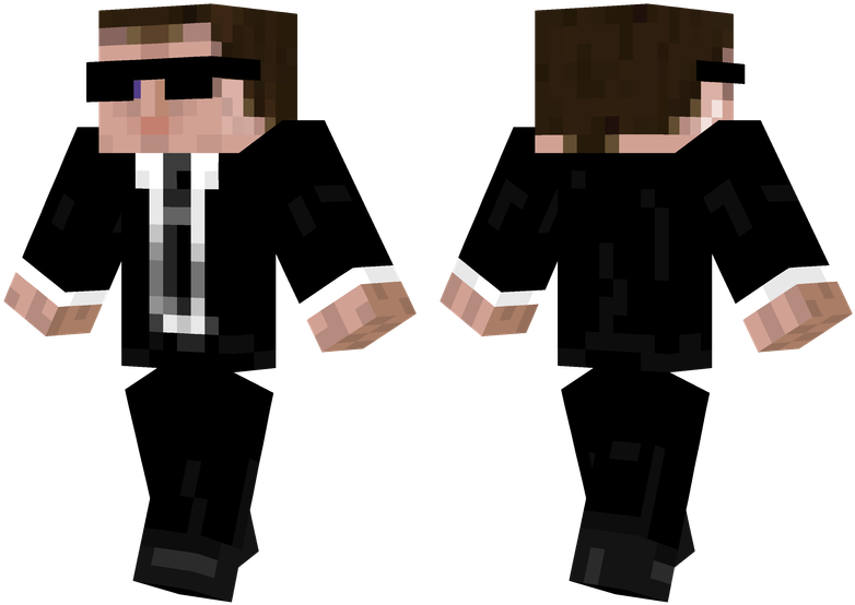 Agent Smith - Minecraft Puppet Fnaf Skin (804x576), Png Download