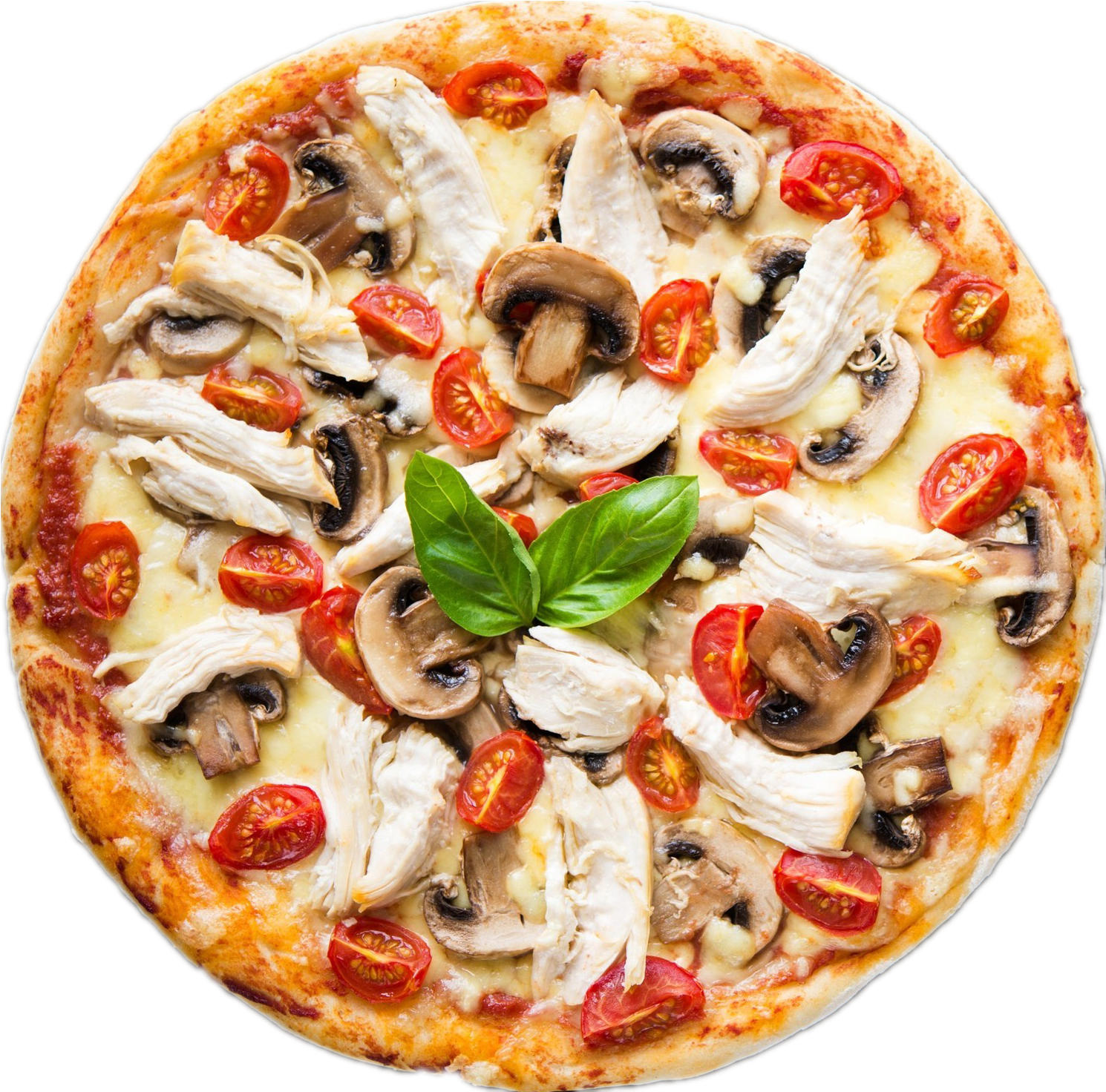 Chicken Pizza - Pizza Png (866x650), Png Download