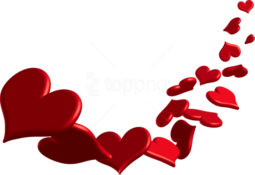 Free Png Download Corazones Clipart Png Photo Png Images - Black And Red Transparent Hearts (850x584), Png Download