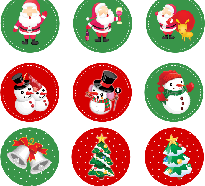 Download Free Printable Christmas Sticker Png Image With No Background Pngkey Com