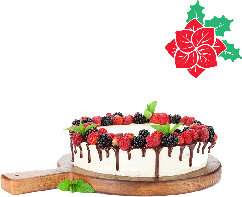 Christmas Cake - Cake (847x1000), Png Download