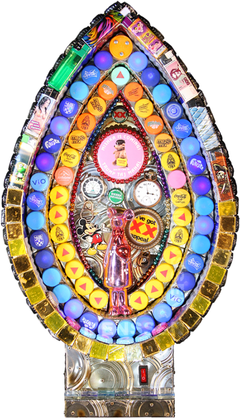 Despite Appealing Bumps, Trumps Mahal Is On The Dumps - Stained Glass (550x906), Png Download