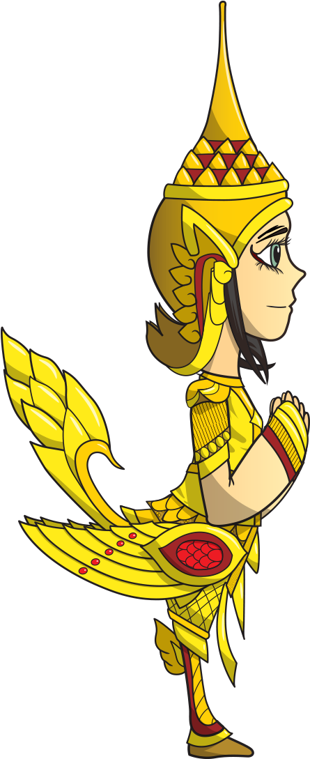 Kinnari - Cartoon (1103x1103), Png Download