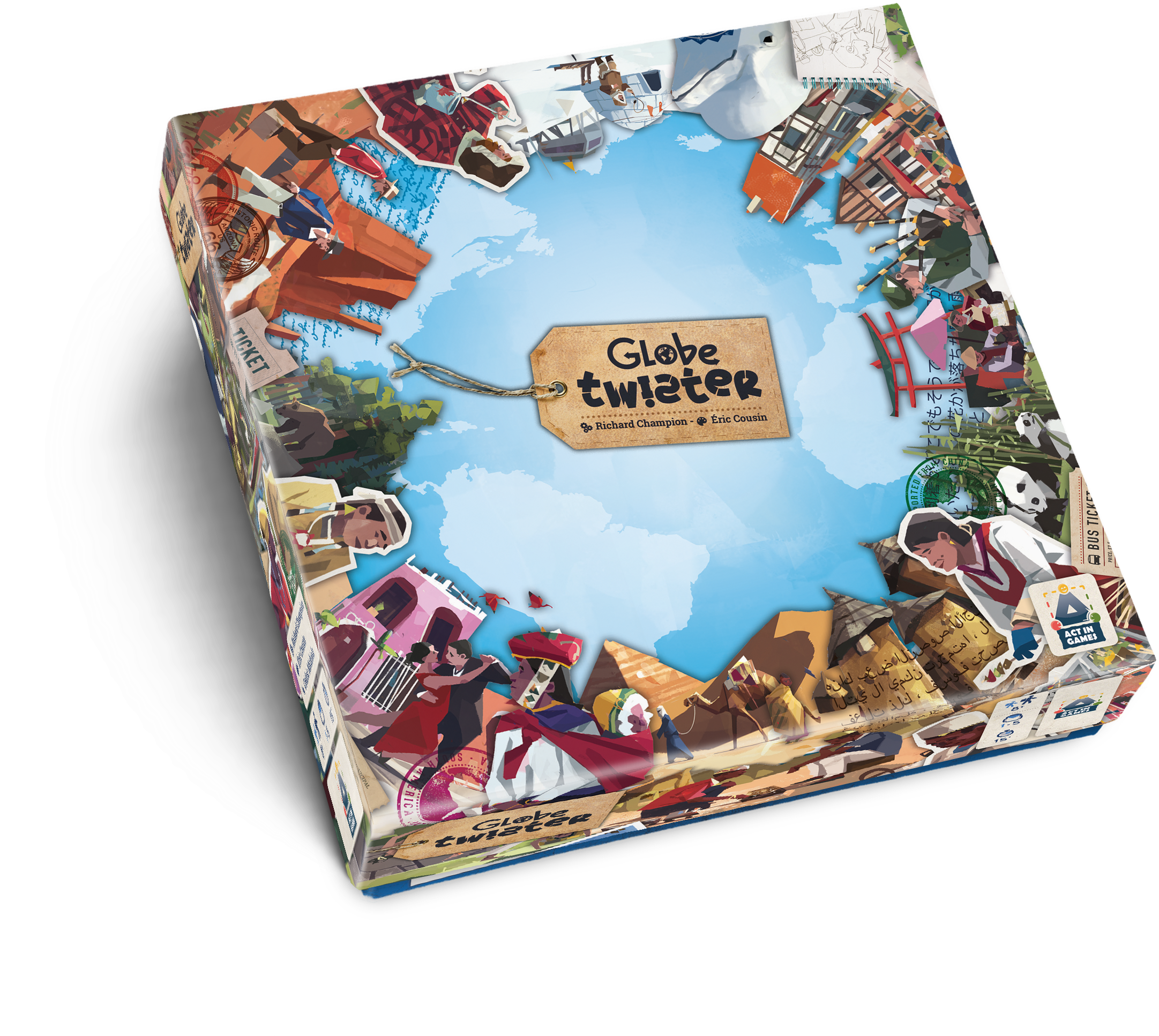 Globetwister 3dboxmockupface (3968x2802), Png Download