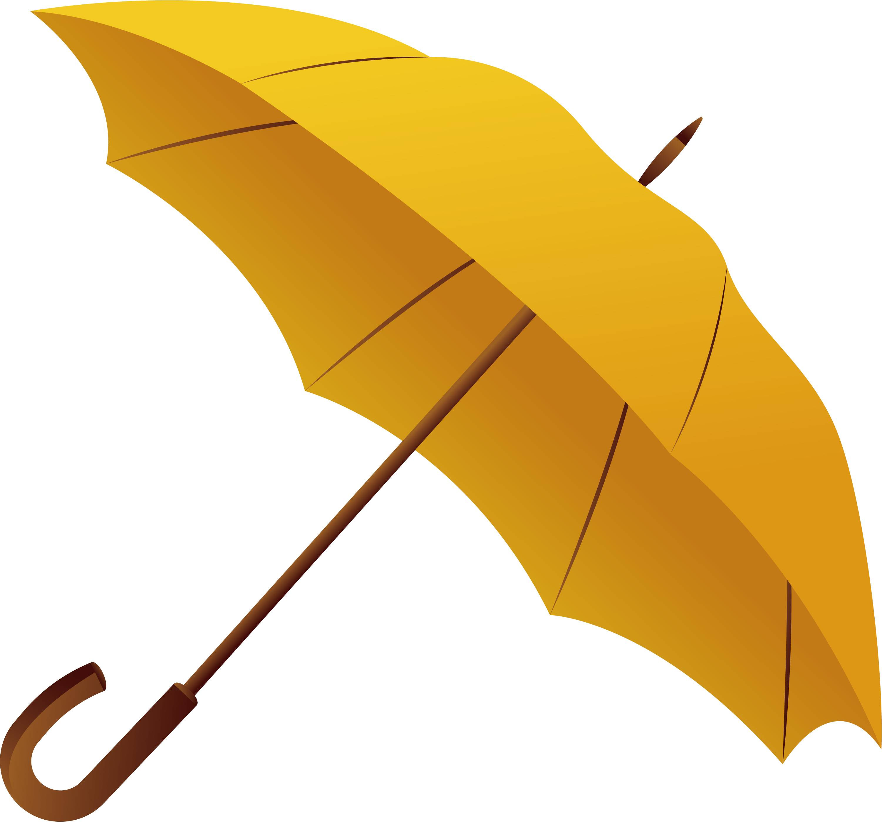 Yellow Umbrella Image No Background (3002x2799), Png Download
