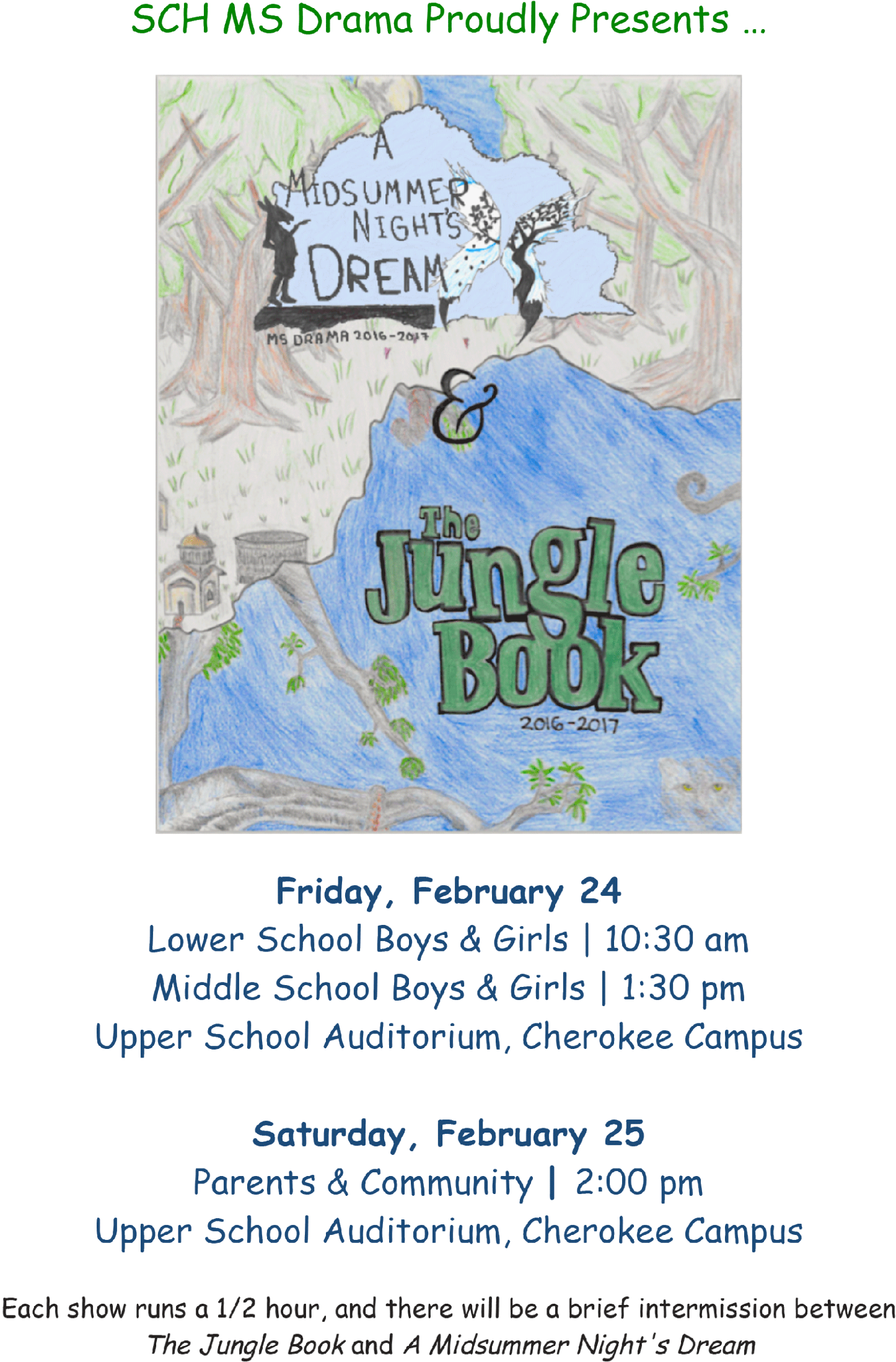 Middle School Drama Production - Poster (1554x2400), Png Download