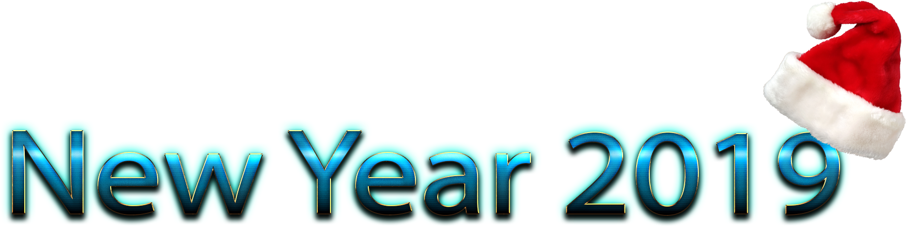 New Year 2019 Png (1920x745), Png Download