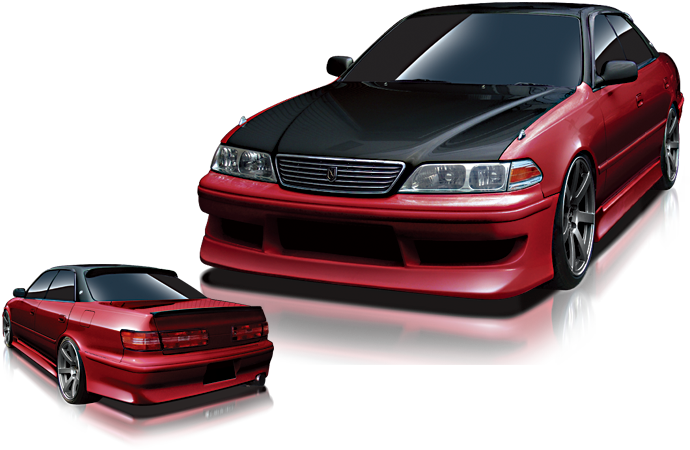 Toyota Mark Ii X100 Aero Kit Stylish Line - Spoiler Toyota Mark 2 (690x450), Png Download