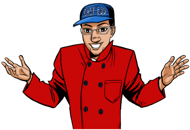 Chef Egg's August 2017 Newsletter & Events - Cartoon (688x447), Png Download