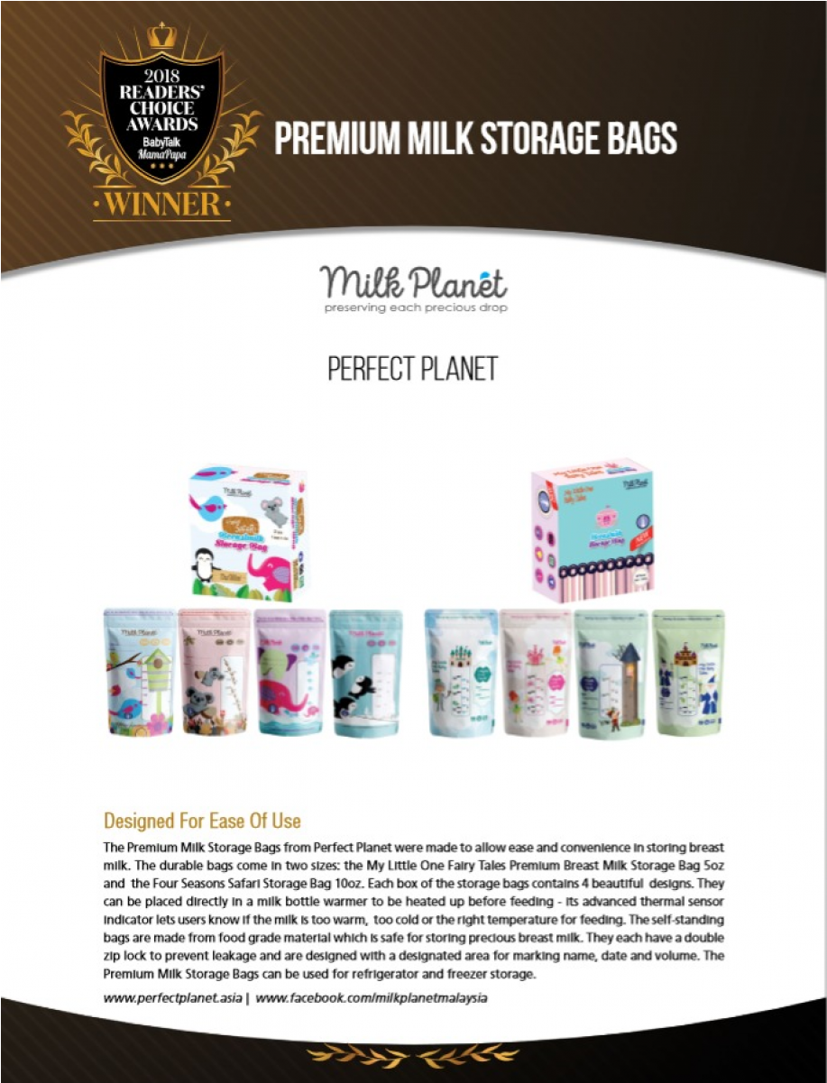 Milk Planet Premium Double Zip Lock Breastmilk Storage - Brochure (1200x1200), Png Download