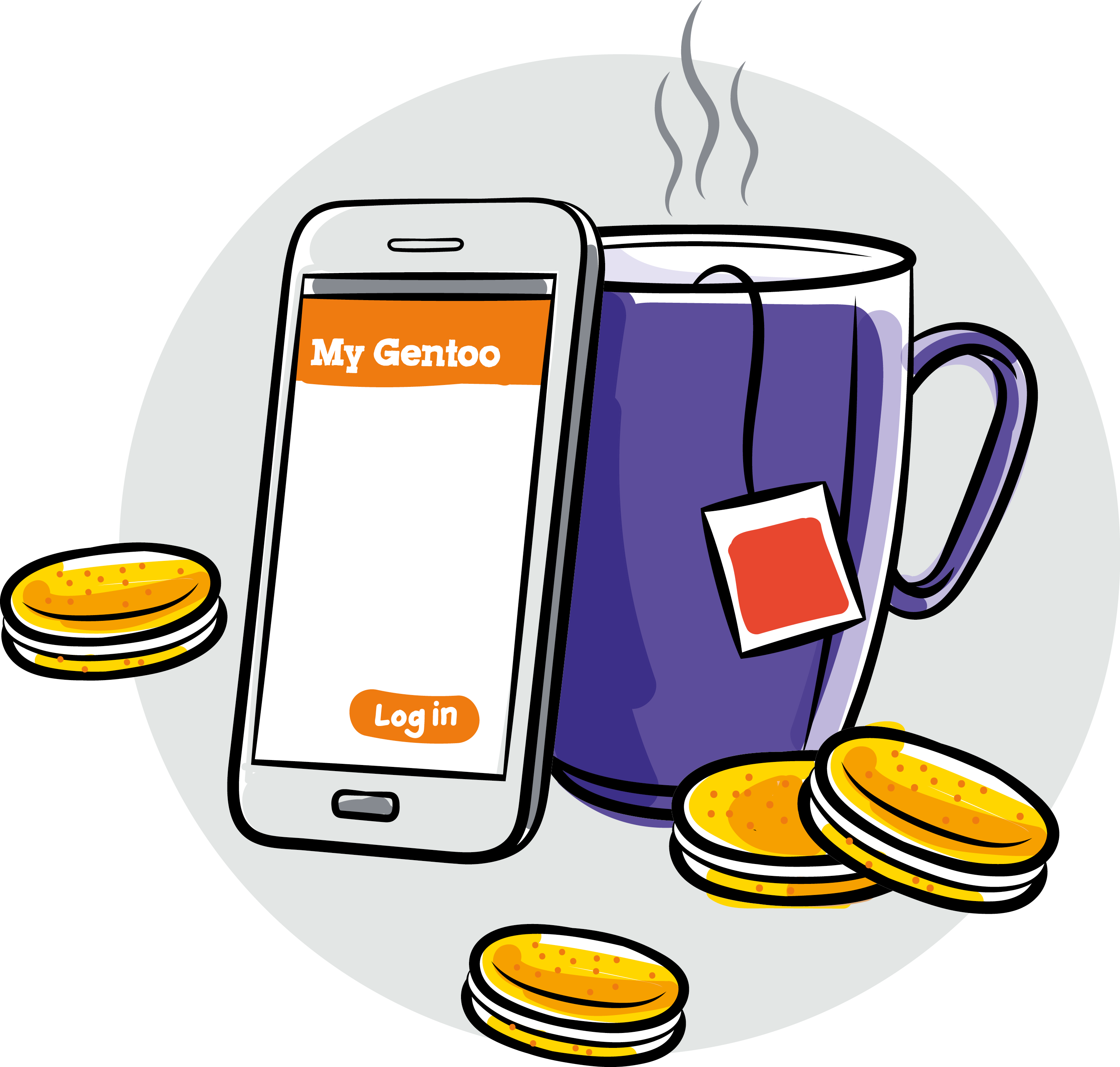 M00836k1 My Gentoo 3 (2930x2791), Png Download