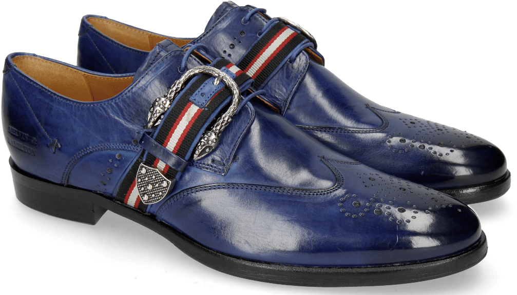 Derby Shoes Clint 2 Midnight Blue Buckle - Slip-on Shoe (1024x1024), Png Download