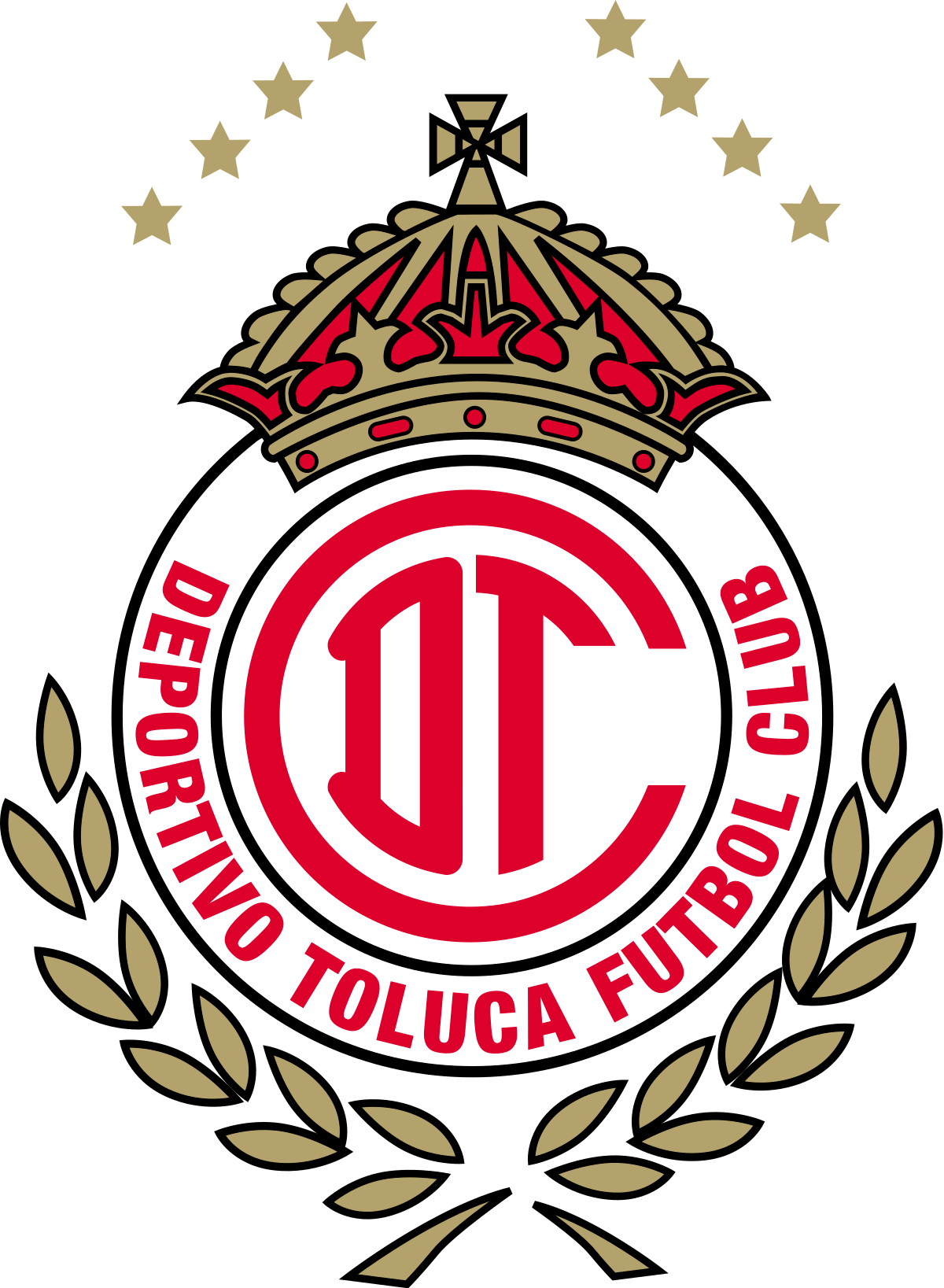Club Deportivo Toluca Logo (1200x1637), Png Download
