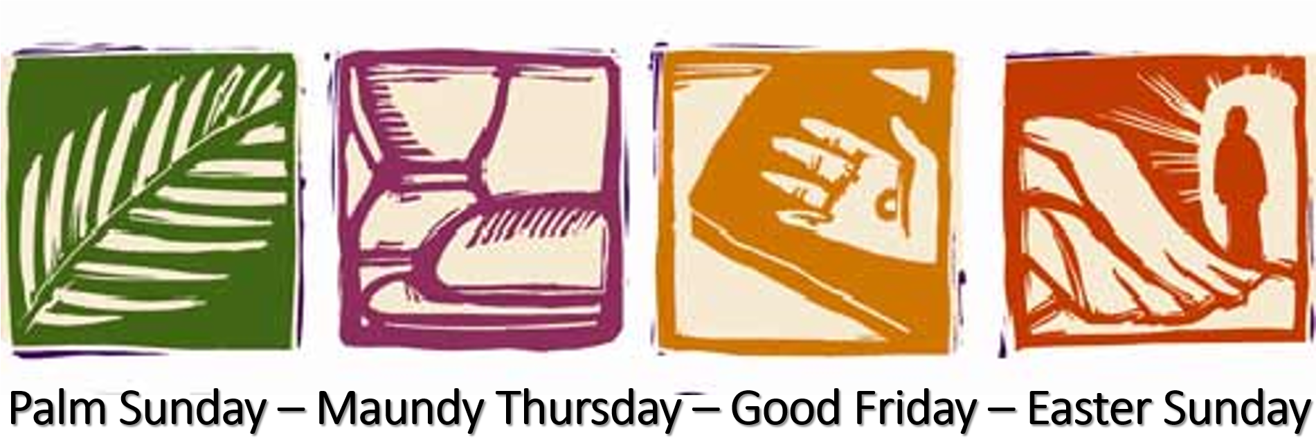 Are Liturgical, Some Are Just More Formal About It) - Holy Week Schedule 2018 (2000x700), Png Download