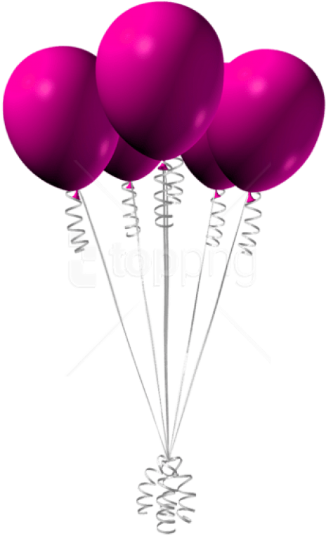 Free Png Download Pink Balloons Png Images Background - Pink Balloons Transparent Background (481x807), Png Download
