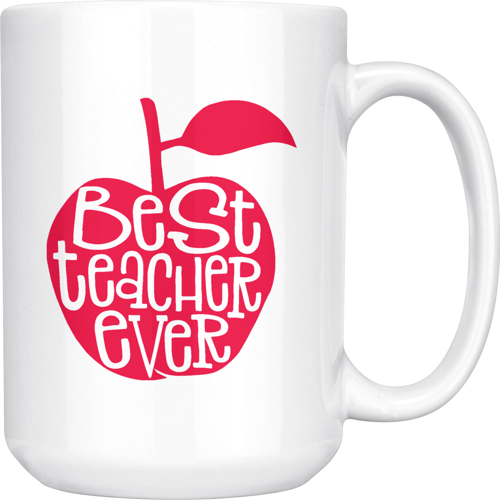 Best Teacher Ever Apple Mug Brooke & Jess - Mug (2000x2000), Png Download